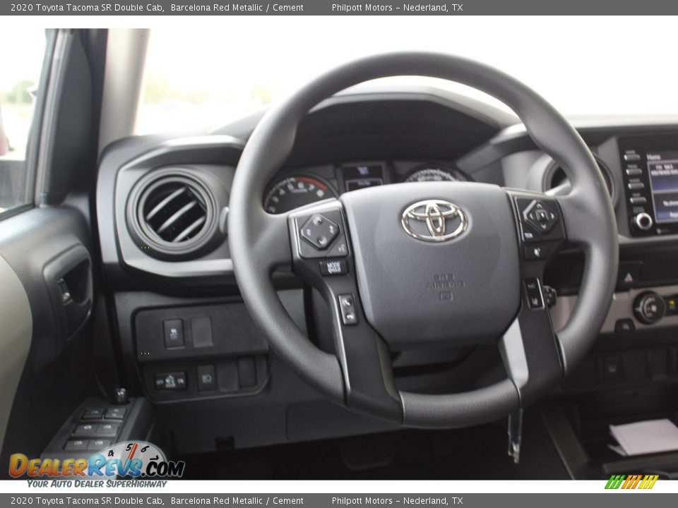 2020 Toyota Tacoma SR Double Cab Barcelona Red Metallic / Cement Photo #22