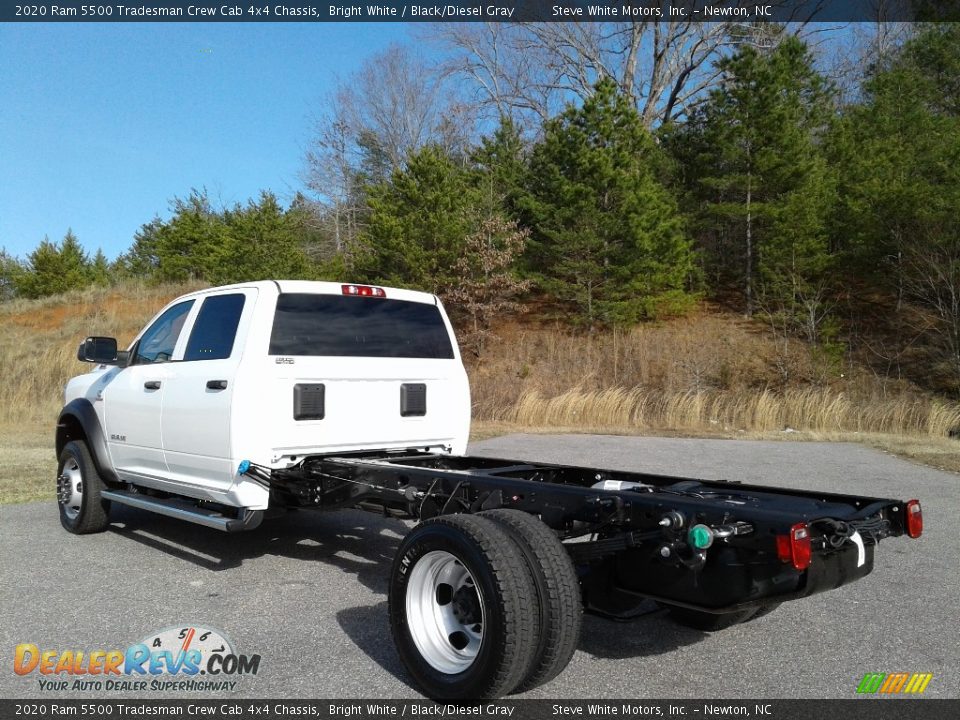 2020 Ram 5500 Tradesman Crew Cab 4x4 Chassis Bright White / Black/Diesel Gray Photo #8