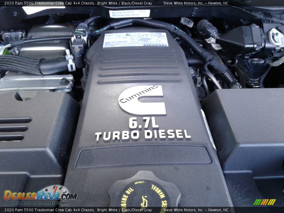 2020 Ram 5500 Tradesman Crew Cab 4x4 Chassis Bright White / Black/Diesel Gray Photo #9