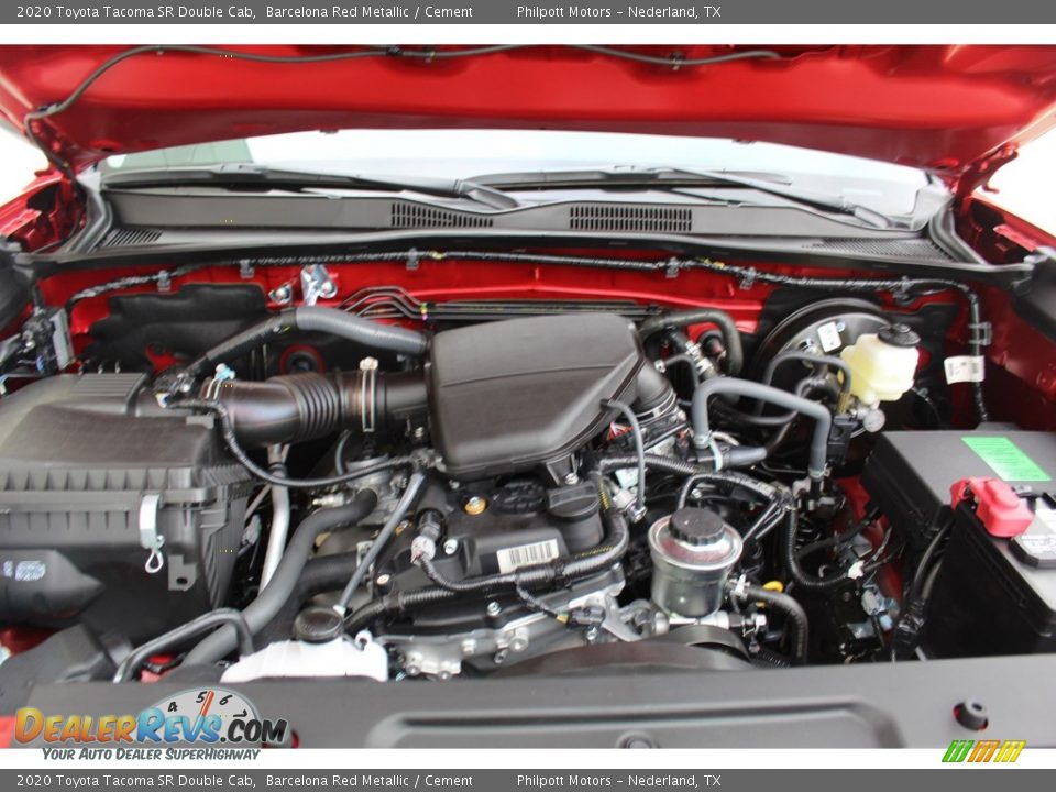2020 Toyota Tacoma SR Double Cab Barcelona Red Metallic / Cement Photo #24