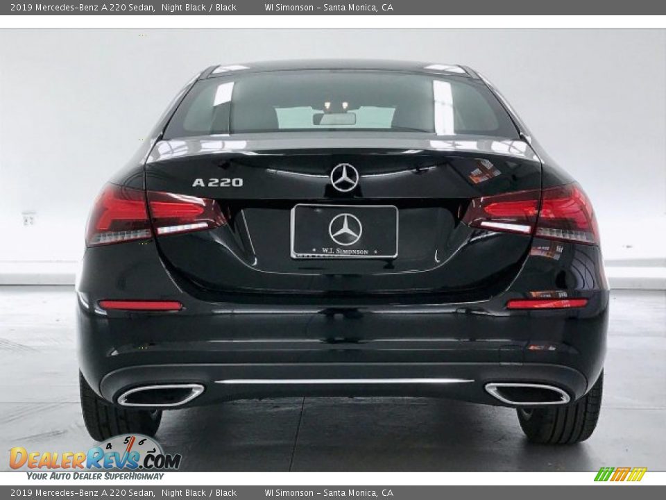 2019 Mercedes-Benz A 220 Sedan Night Black / Black Photo #3