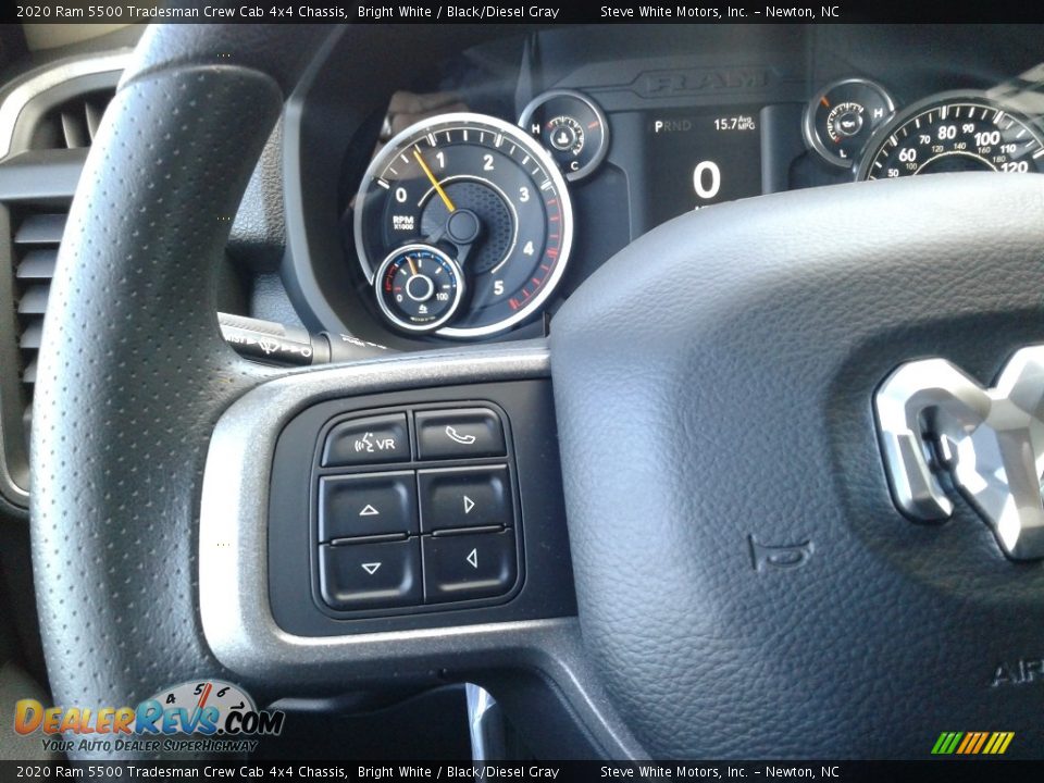 2020 Ram 5500 Tradesman Crew Cab 4x4 Chassis Bright White / Black/Diesel Gray Photo #17