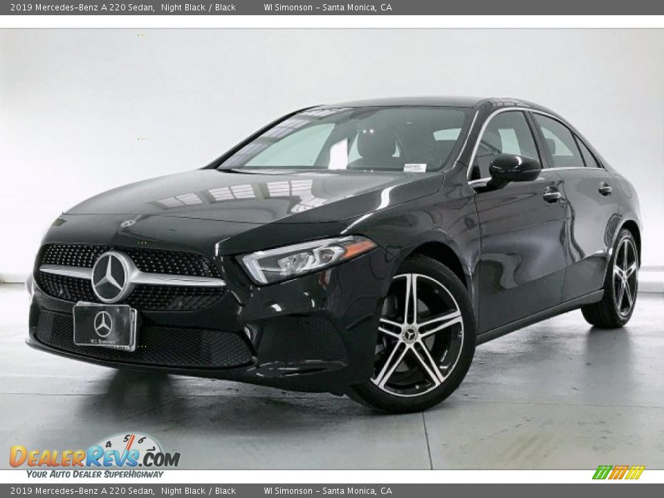 2019 Mercedes-Benz A 220 Sedan Night Black / Black Photo #12