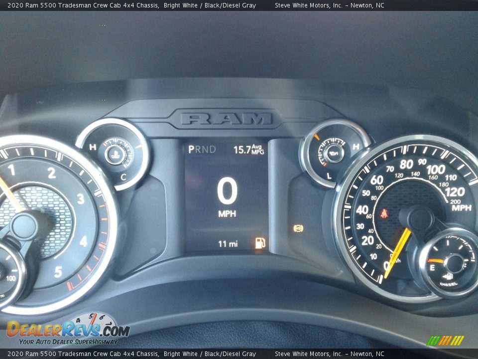 2020 Ram 5500 Tradesman Crew Cab 4x4 Chassis Bright White / Black/Diesel Gray Photo #19