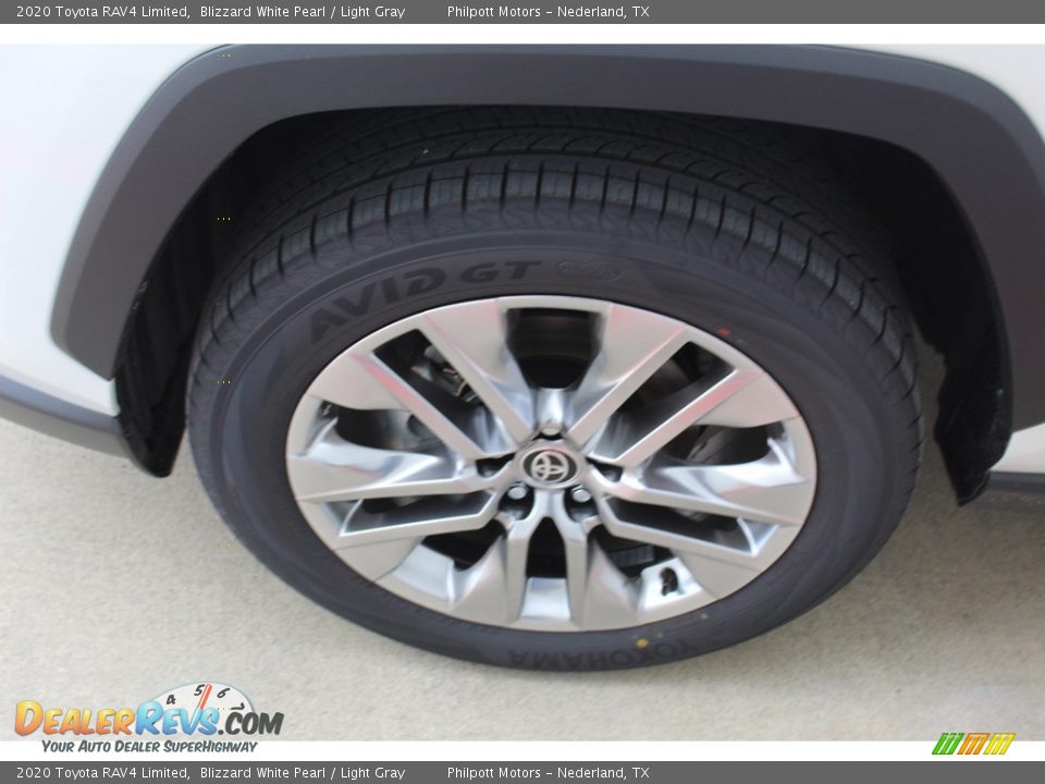 2020 Toyota RAV4 Limited Blizzard White Pearl / Light Gray Photo #5