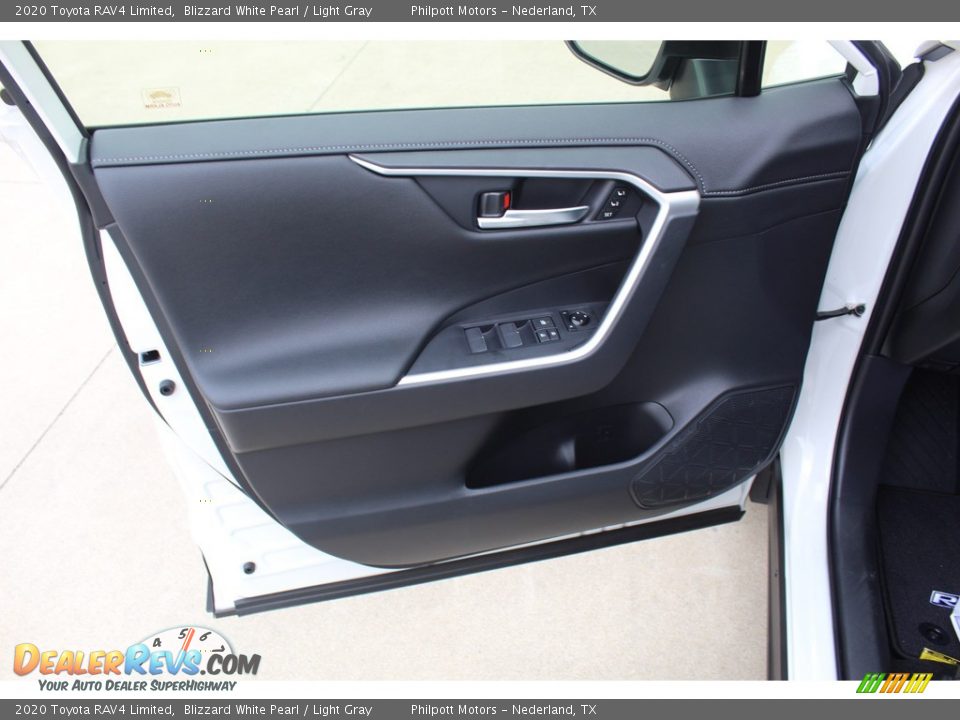 2020 Toyota RAV4 Limited Blizzard White Pearl / Light Gray Photo #9