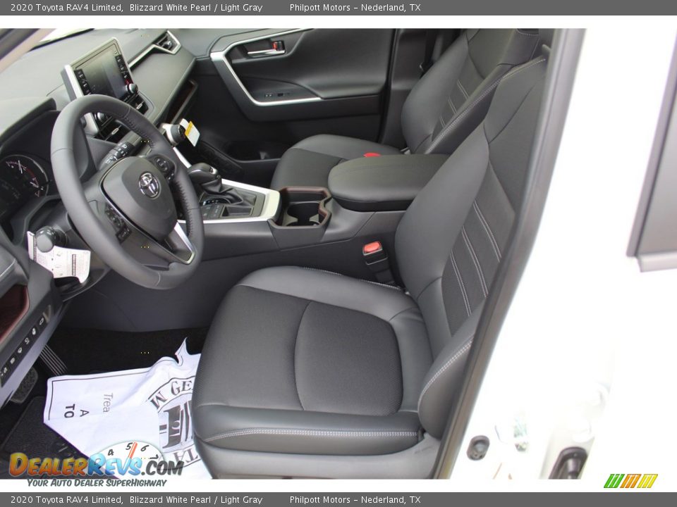 2020 Toyota RAV4 Limited Blizzard White Pearl / Light Gray Photo #10