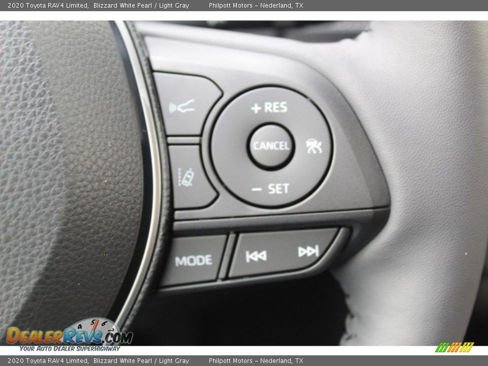2020 Toyota RAV4 Limited Blizzard White Pearl / Light Gray Photo #13