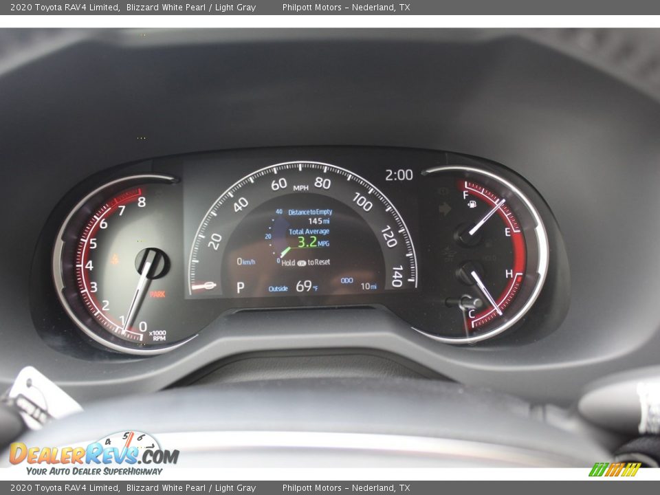 2020 Toyota RAV4 Limited Blizzard White Pearl / Light Gray Photo #14