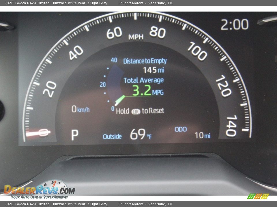 2020 Toyota RAV4 Limited Blizzard White Pearl / Light Gray Photo #15