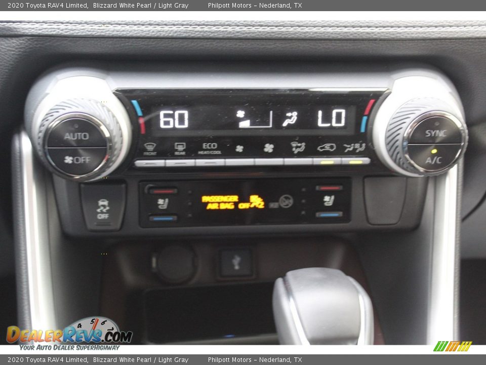 2020 Toyota RAV4 Limited Blizzard White Pearl / Light Gray Photo #17