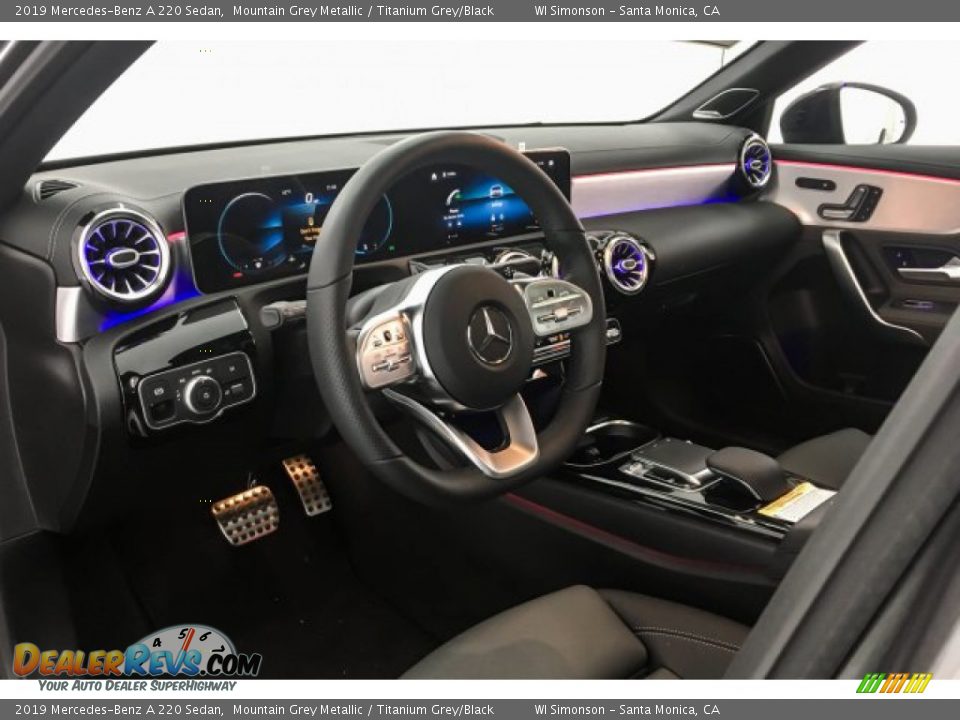 2019 Mercedes-Benz A 220 Sedan Mountain Grey Metallic / Titanium Grey/Black Photo #4