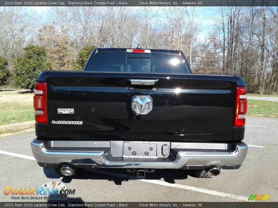 2020 Ram 1500 Laramie Crew Cab Diamond Black Crystal Pearl / Black Photo #7