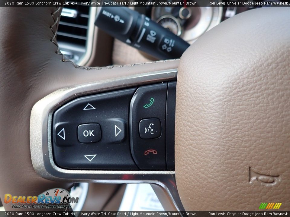 2020 Ram 1500 Longhorn Crew Cab 4x4 Steering Wheel Photo #17