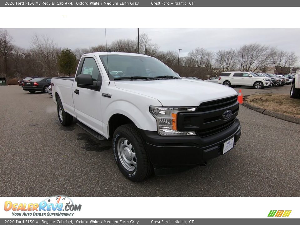 2020 Ford F150 XL Regular Cab 4x4 Oxford White / Medium Earth Gray Photo #1