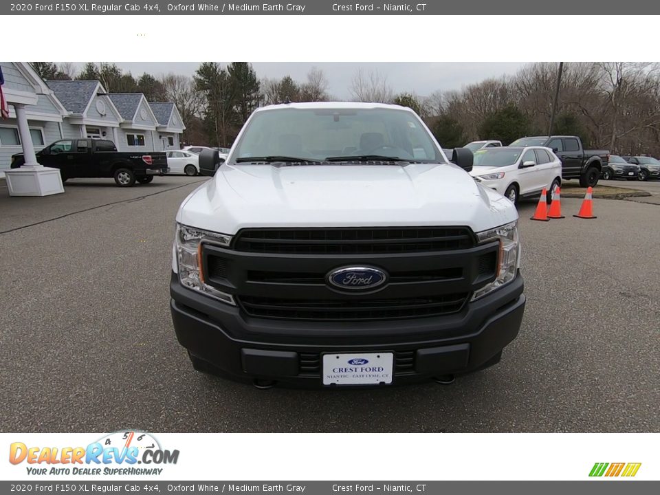 2020 Ford F150 XL Regular Cab 4x4 Oxford White / Medium Earth Gray Photo #2