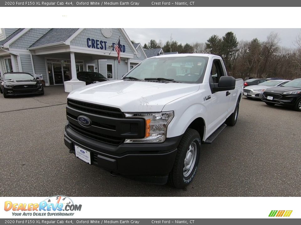 2020 Ford F150 XL Regular Cab 4x4 Oxford White / Medium Earth Gray Photo #3