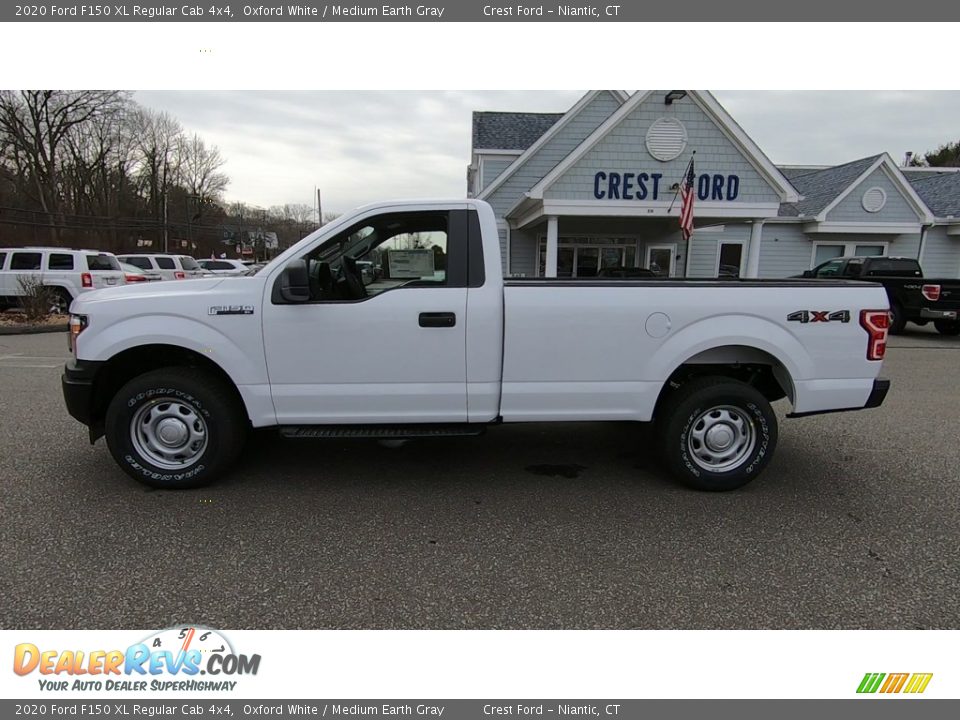 2020 Ford F150 XL Regular Cab 4x4 Oxford White / Medium Earth Gray Photo #4