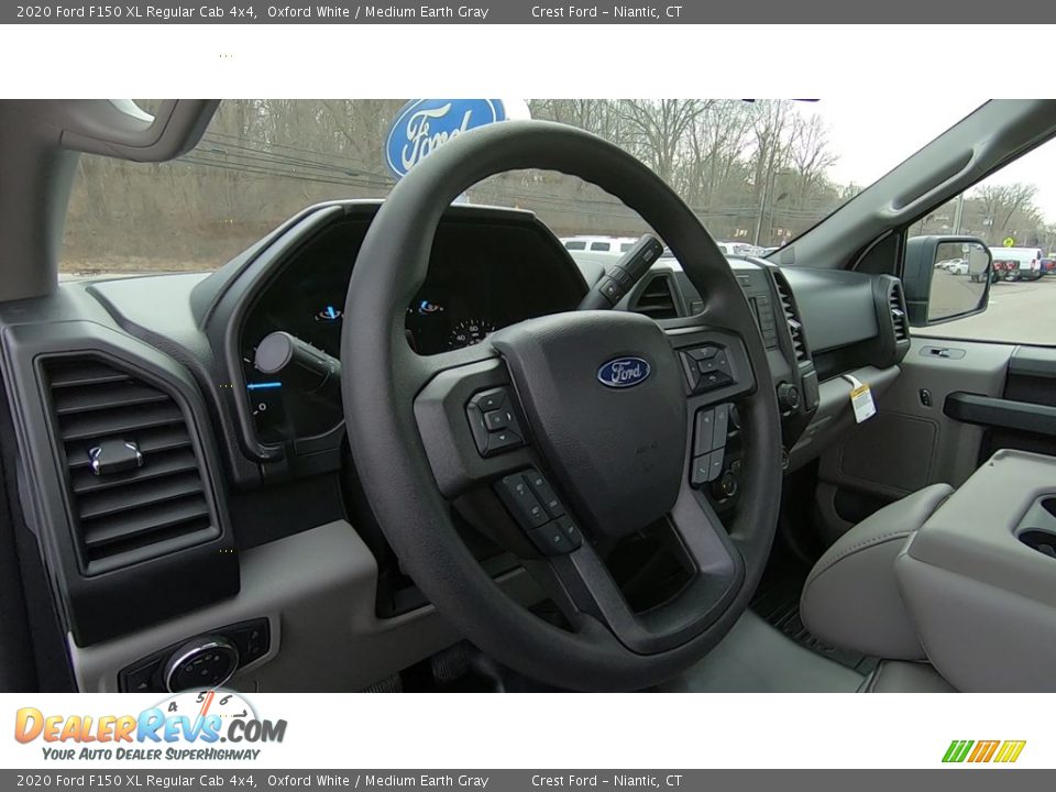 2020 Ford F150 XL Regular Cab 4x4 Oxford White / Medium Earth Gray Photo #10