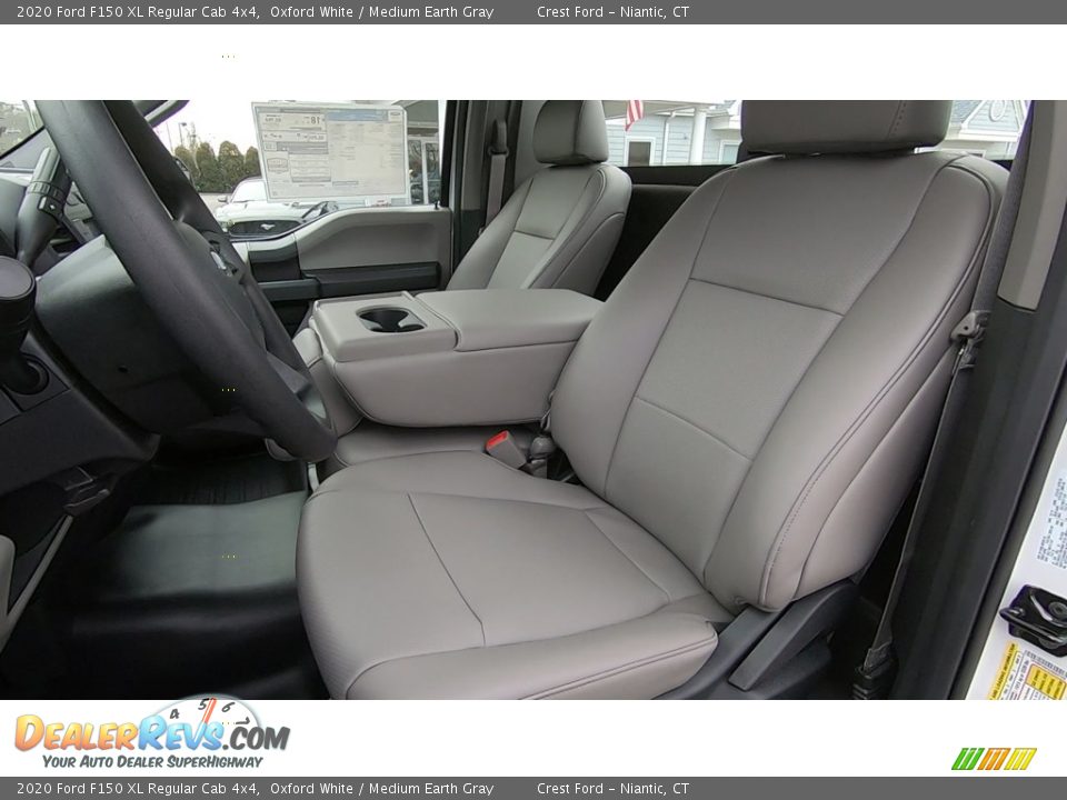 2020 Ford F150 XL Regular Cab 4x4 Oxford White / Medium Earth Gray Photo #11