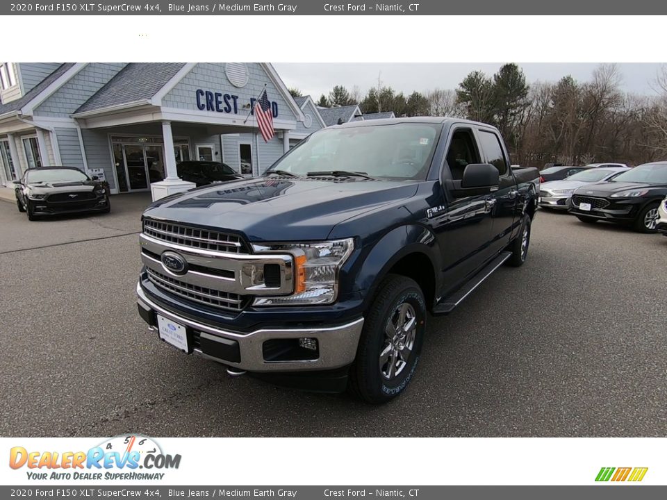 2020 Ford F150 XLT SuperCrew 4x4 Blue Jeans / Medium Earth Gray Photo #3