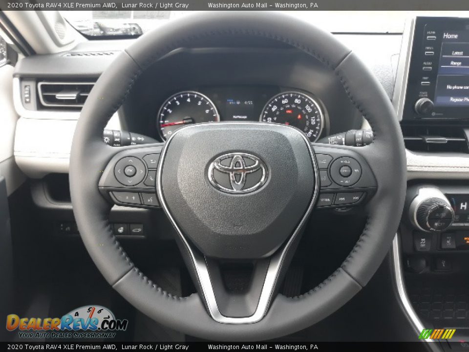 2020 Toyota RAV4 XLE Premium AWD Steering Wheel Photo #4