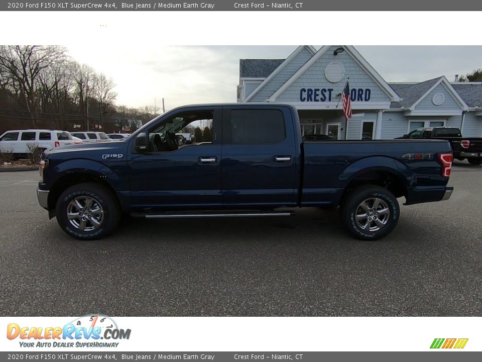 2020 Ford F150 XLT SuperCrew 4x4 Blue Jeans / Medium Earth Gray Photo #4