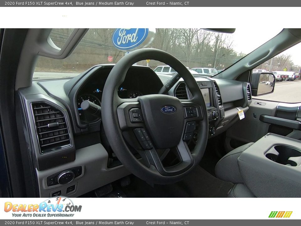 2020 Ford F150 XLT SuperCrew 4x4 Blue Jeans / Medium Earth Gray Photo #10