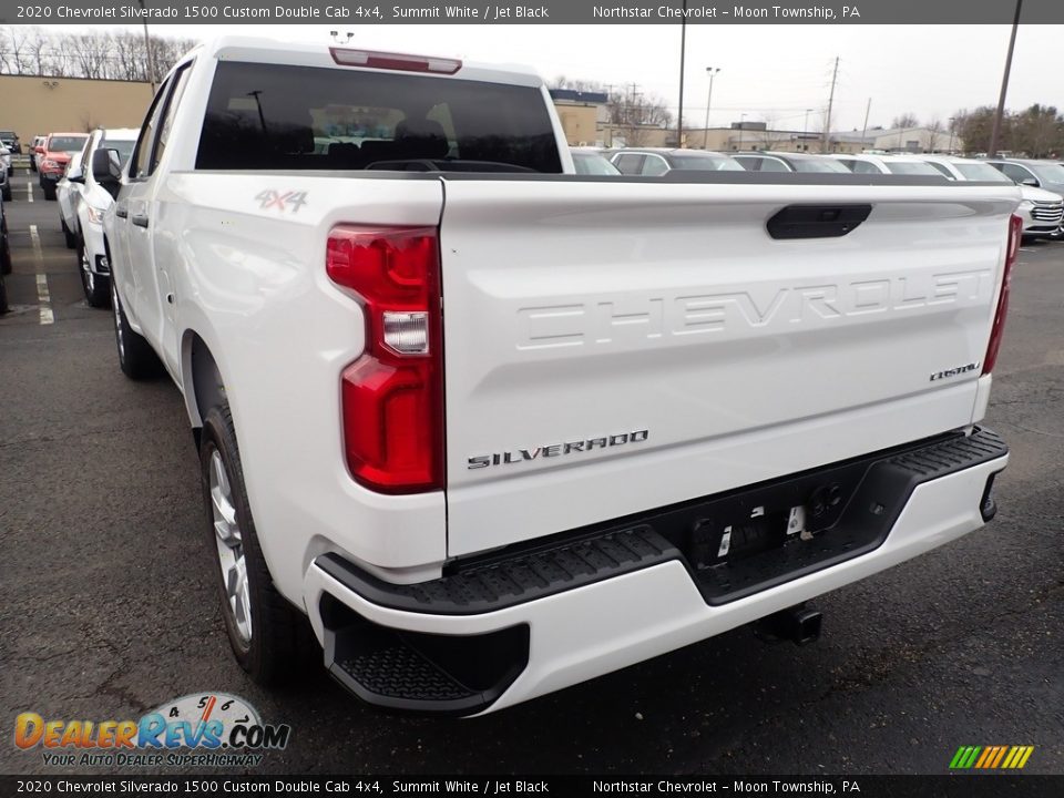 2020 Chevrolet Silverado 1500 Custom Double Cab 4x4 Summit White / Jet Black Photo #3