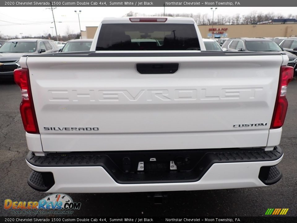 2020 Chevrolet Silverado 1500 Custom Double Cab 4x4 Summit White / Jet Black Photo #4