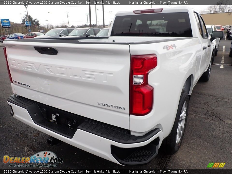 2020 Chevrolet Silverado 1500 Custom Double Cab 4x4 Summit White / Jet Black Photo #5