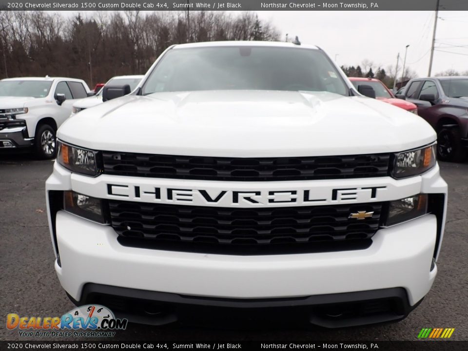 2020 Chevrolet Silverado 1500 Custom Double Cab 4x4 Summit White / Jet Black Photo #8