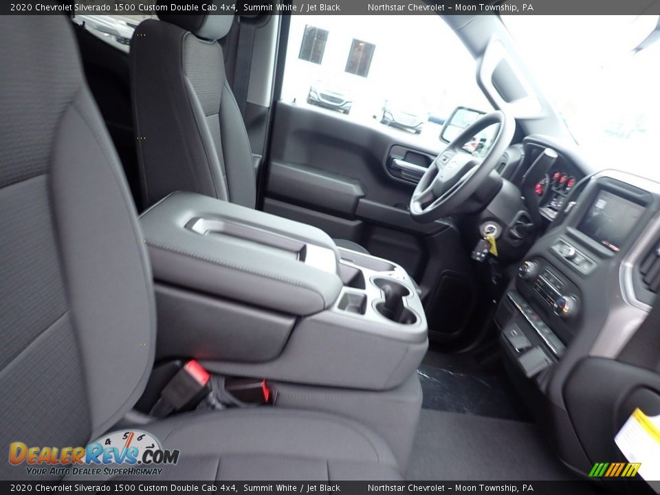 2020 Chevrolet Silverado 1500 Custom Double Cab 4x4 Summit White / Jet Black Photo #10