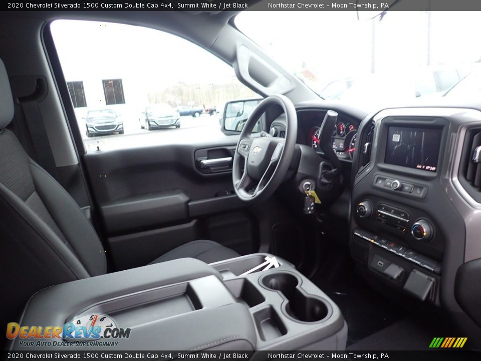 2020 Chevrolet Silverado 1500 Custom Double Cab 4x4 Summit White / Jet Black Photo #11