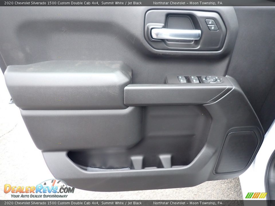 2020 Chevrolet Silverado 1500 Custom Double Cab 4x4 Summit White / Jet Black Photo #16