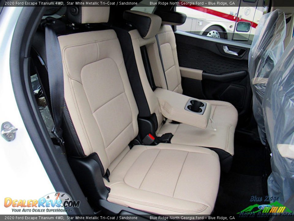 2020 Ford Escape Titanium 4WD Star White Metallic Tri-Coat / Sandstone Photo #12