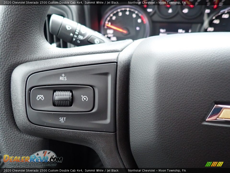 2020 Chevrolet Silverado 1500 Custom Double Cab 4x4 Summit White / Jet Black Photo #20