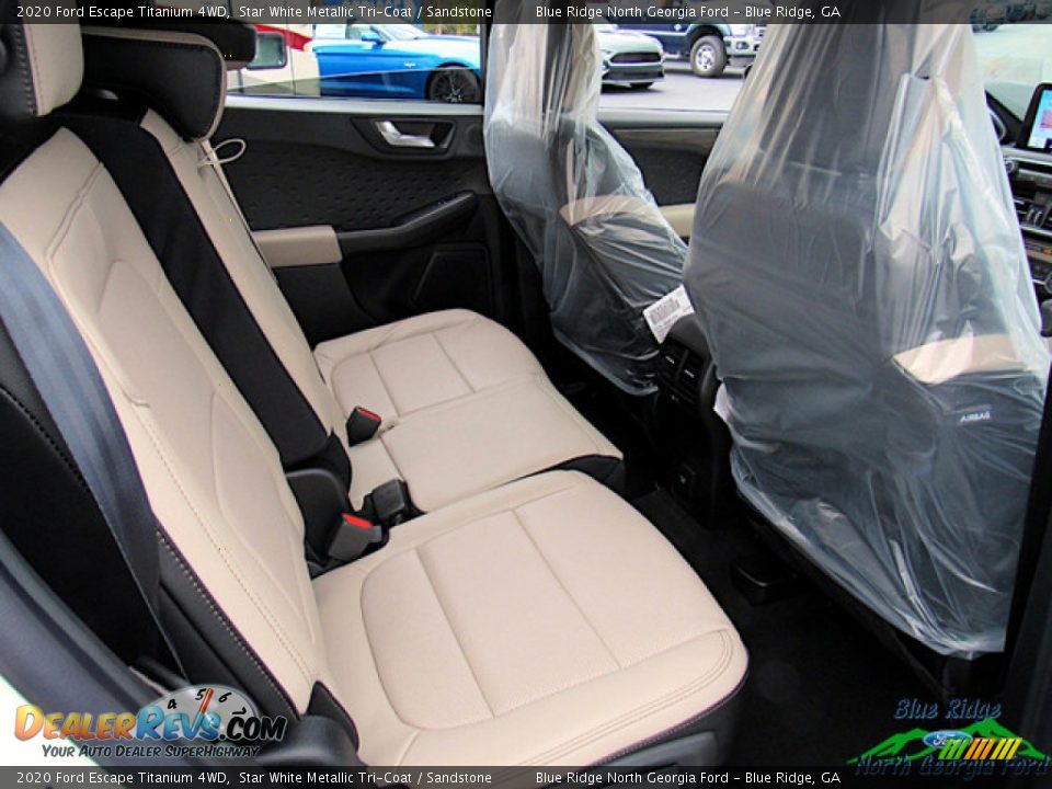 2020 Ford Escape Titanium 4WD Star White Metallic Tri-Coat / Sandstone Photo #31