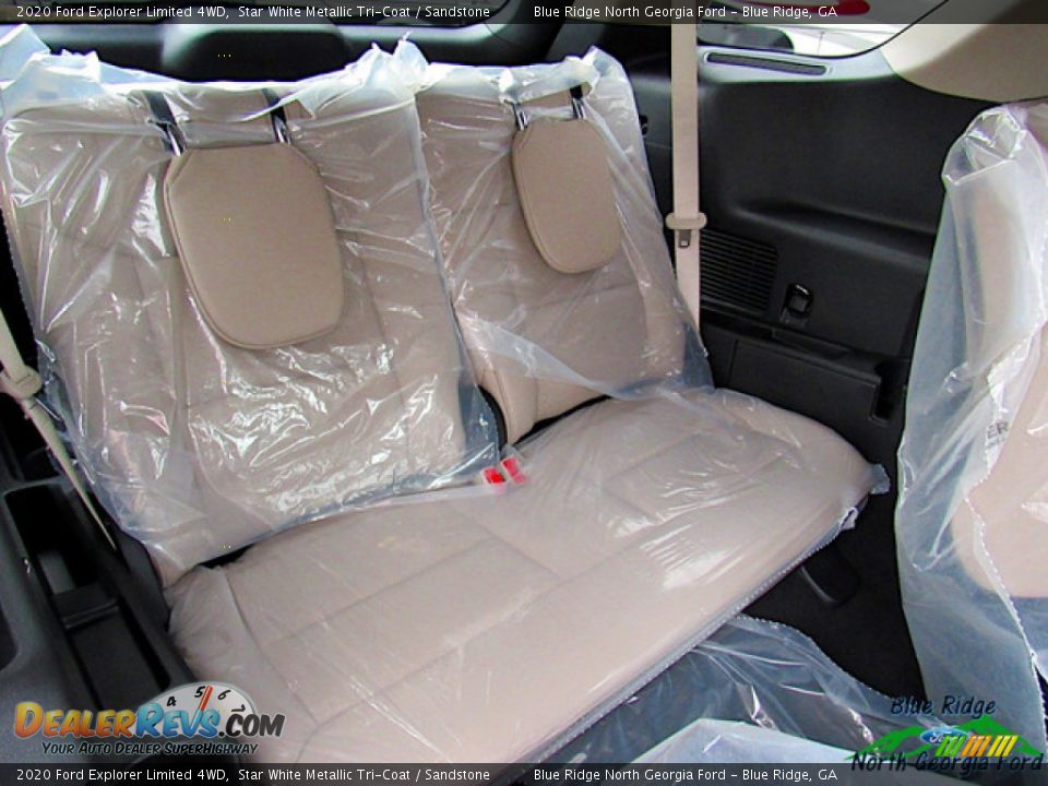 2020 Ford Explorer Limited 4WD Star White Metallic Tri-Coat / Sandstone Photo #13