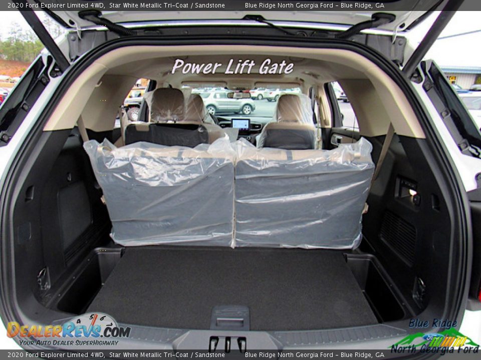 2020 Ford Explorer Limited 4WD Star White Metallic Tri-Coat / Sandstone Photo #14
