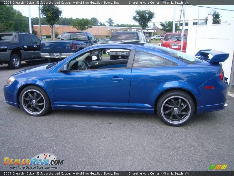 2005 Chevrolet Cobalt SS Supercharged Coupe Arrival Blue Metallic / Ebony/Blue Photo #2