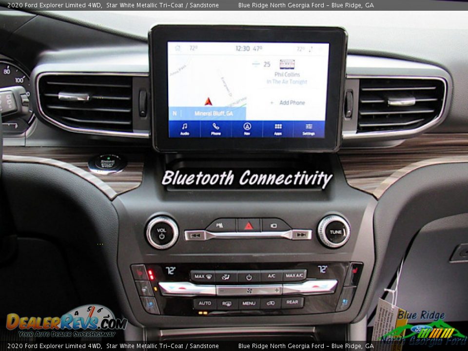 2020 Ford Explorer Limited 4WD Star White Metallic Tri-Coat / Sandstone Photo #20