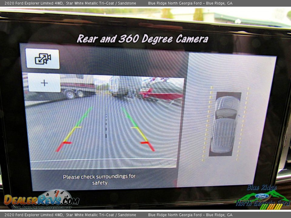 2020 Ford Explorer Limited 4WD Star White Metallic Tri-Coat / Sandstone Photo #22