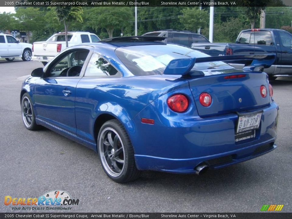 2005 Chevrolet Cobalt SS Supercharged Coupe Arrival Blue Metallic / Ebony/Blue Photo #3