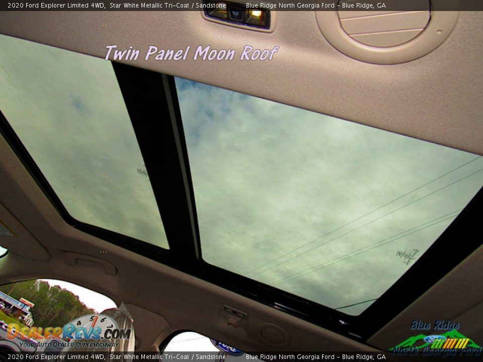 2020 Ford Explorer Limited 4WD Star White Metallic Tri-Coat / Sandstone Photo #26