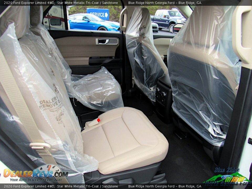 2020 Ford Explorer Limited 4WD Star White Metallic Tri-Coat / Sandstone Photo #31