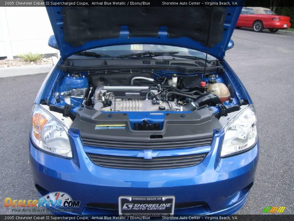 2005 Chevrolet Cobalt SS Supercharged Coupe Arrival Blue Metallic / Ebony/Blue Photo #9