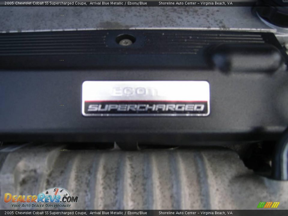 2005 Chevrolet Cobalt SS Supercharged Coupe Arrival Blue Metallic / Ebony/Blue Photo #10