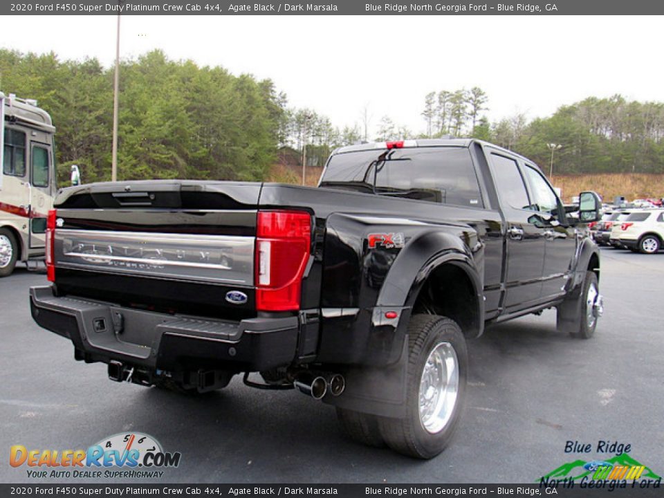 2020 Ford F450 Super Duty Platinum Crew Cab 4x4 Agate Black / Dark Marsala Photo #5
