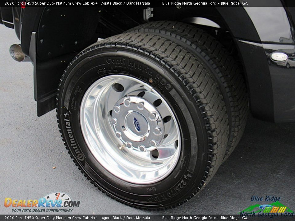 2020 Ford F450 Super Duty Platinum Crew Cab 4x4 Agate Black / Dark Marsala Photo #9